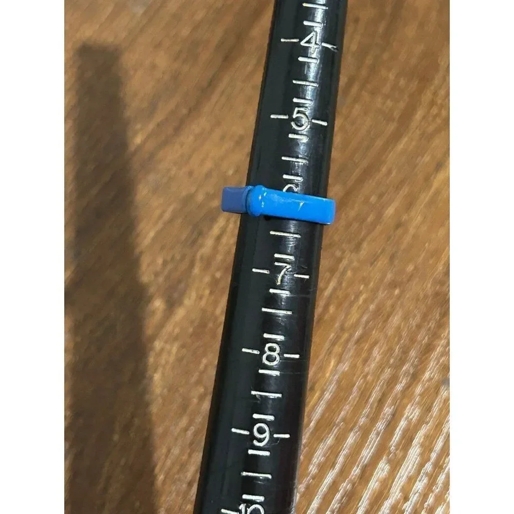 Blue U‎ Shaped Ring